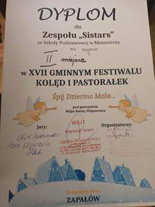 XVII GMINNY PRZEGLĄD KOLĘD I PASTORAŁEK "ŚPIJ DZIECINO MAŁA"...