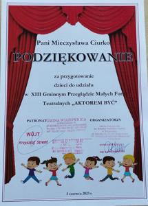 XIII Przegląd Małych Form Teatralnych 