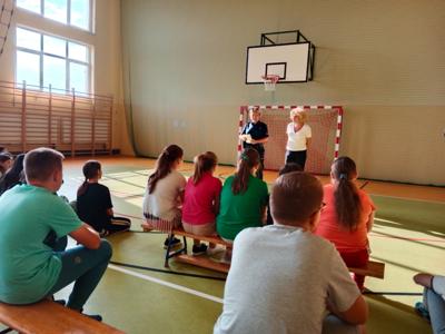 Wizyta Pani Dzielnicowej st.asp.Bernadecie Winiarz z Posterunku Policji w Wiązownicy. 