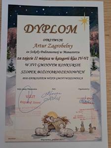 XVI GMINNY KONKURS SZOPEK BOŻONARODZENIOWYCH POD PATRONATEM WÓJTA GMINY WIĄZOWNA.