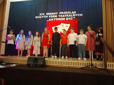 XIV GMINNY PRZEGLĄD MAŁYCH FORM TEATRALNYCH "AKTOREM BYĆ"