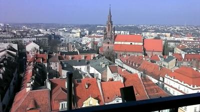 Na rynku w Kaliszu – poznanie historii miasta i oglądanie panoramy miasta z wieży ratusza.