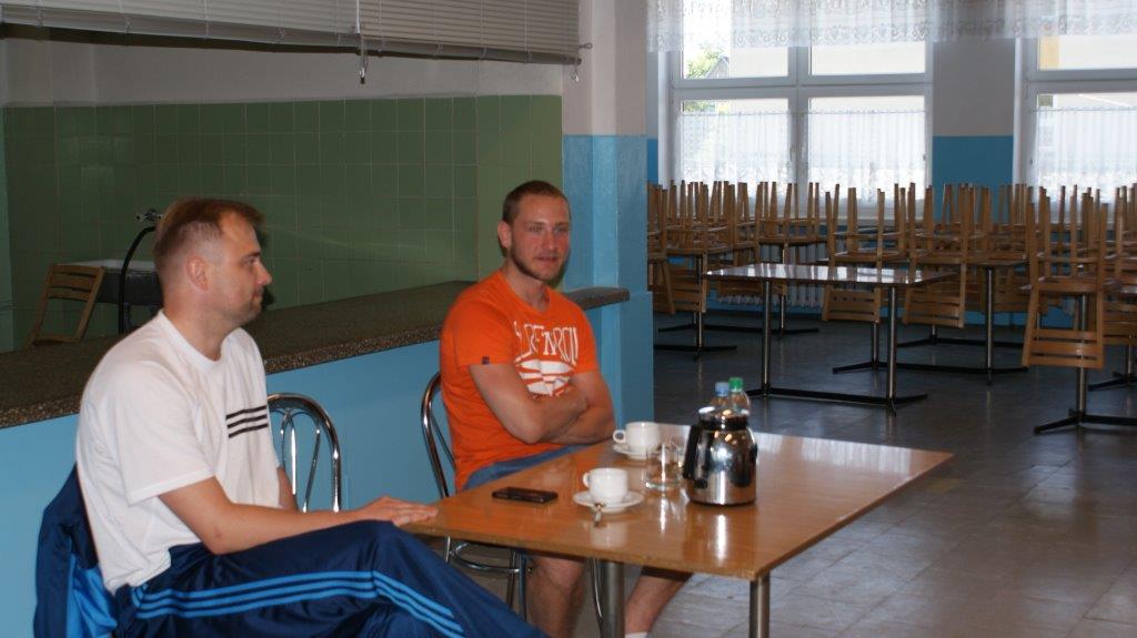 Michał Daszek udziela wywiadu.