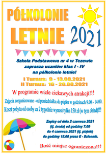 plakat - półkolonie