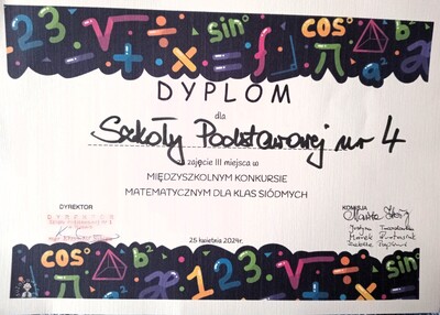 Międzyszkolny Konkurs Matematyczny - zdjęcie 1