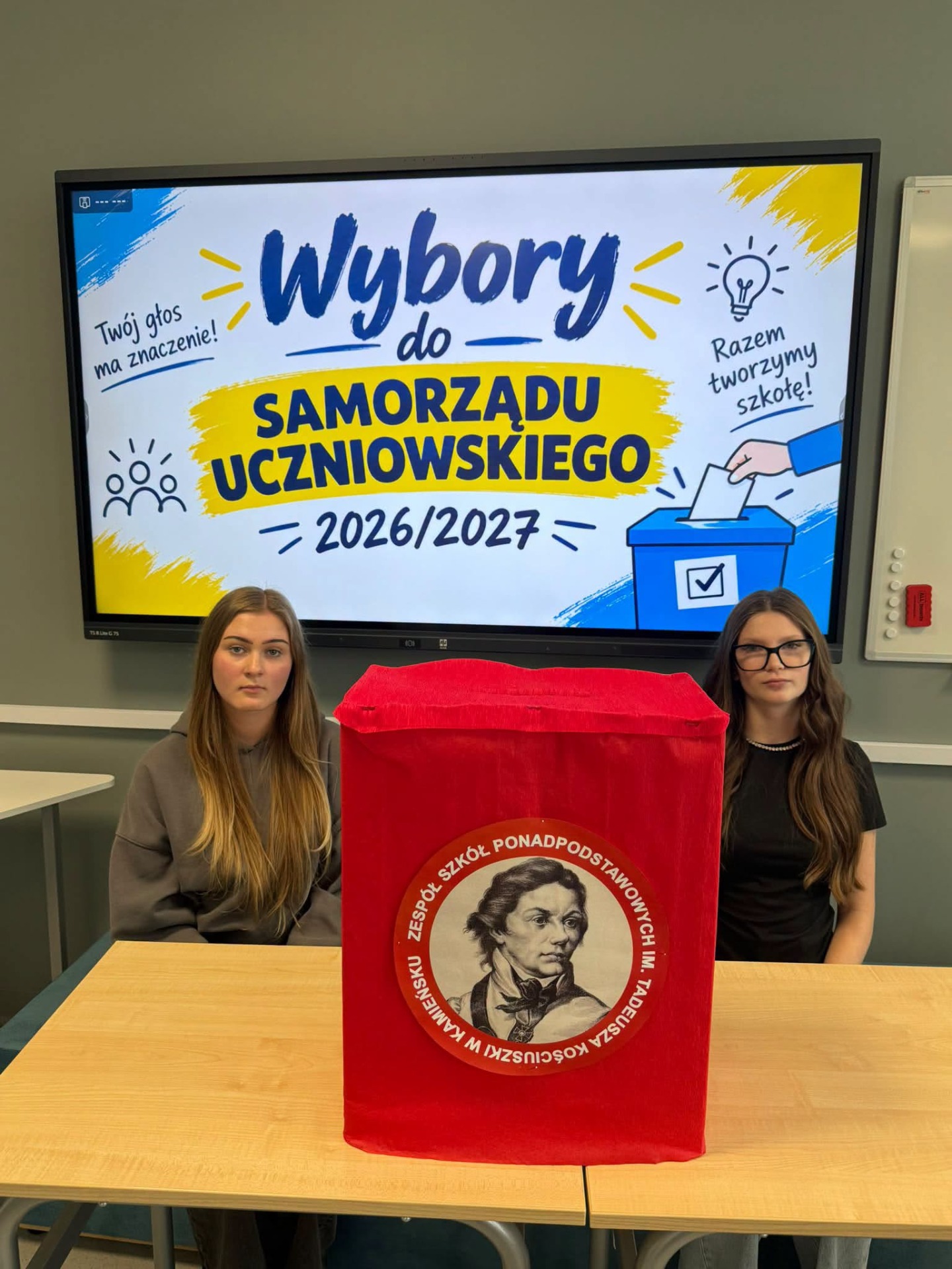 Wybory do Samorządu Uczniowskiego w ZSP w Kamieniu