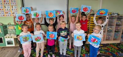 Dzień jabłka w przedszkolu w Łańcach