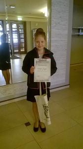 Nikola Seget na Powiatowym Konkursie Recytatorskim Młodzieży Szkół Podstawowych w Raciborzu