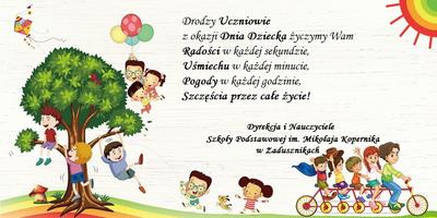Życzenia z okazji Dnia Dziecka
