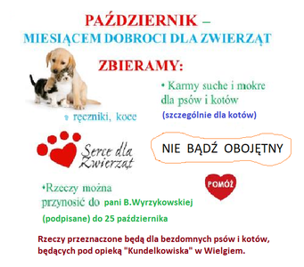 Plakat informujący o akcji.