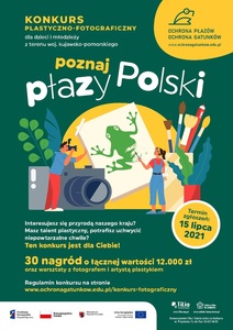 Plakat  konkursu "Poznaj płazy Polski"