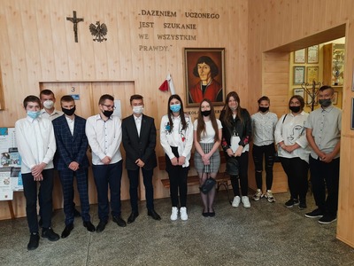 Uczniowie klasy VIII.