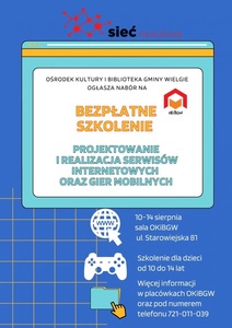 Plakat - bezpłatne szkolenie