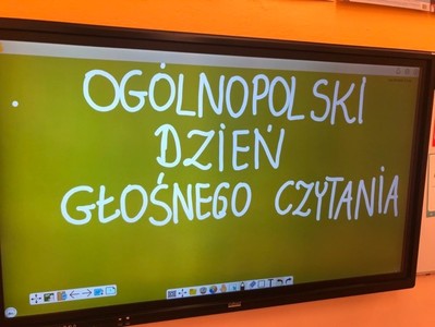 Ogólnopolski Dzień Głośnego Czytania w Oddziale zerowym
