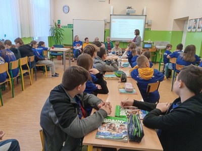 Uczestnicy warsztatów profilaktycznych.