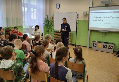 Spotkanie z policjantem klas IV - VIII.