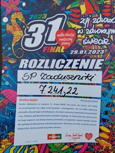 Rozliczenie WOŚP