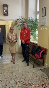 Dyrektor Szkoły p. Bożena El-Maaytah i p. Piotr Wyszyński