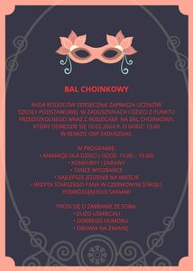 Informacje o balu choinkowym