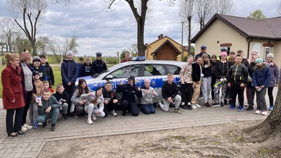 Uczestnicy egzaminu na kartę rowerową.