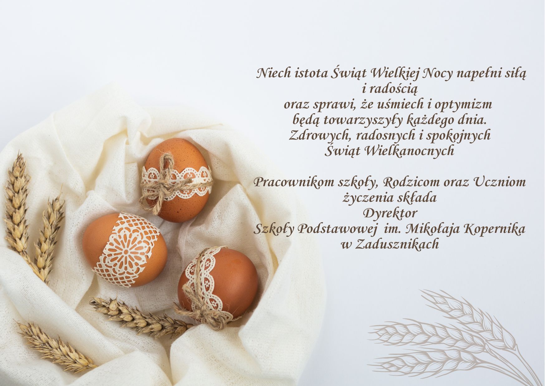 życzenia Dyrektora