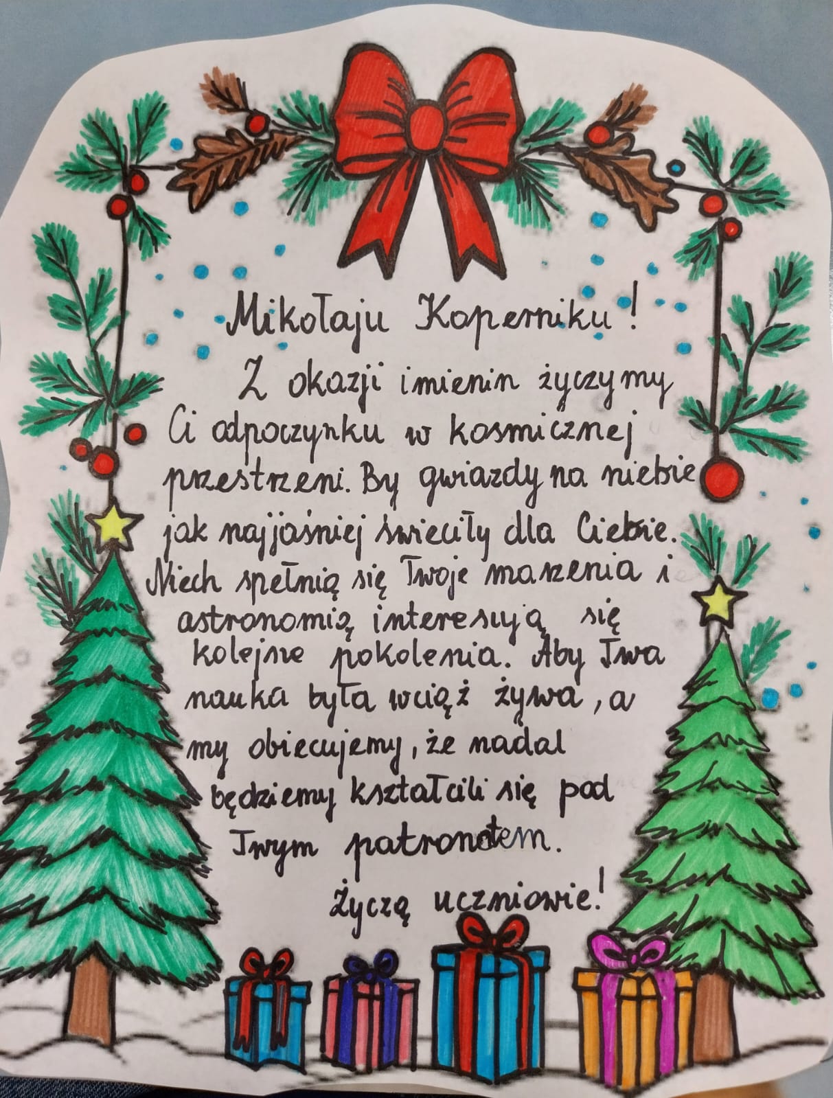 Życzenia dla Patrona 