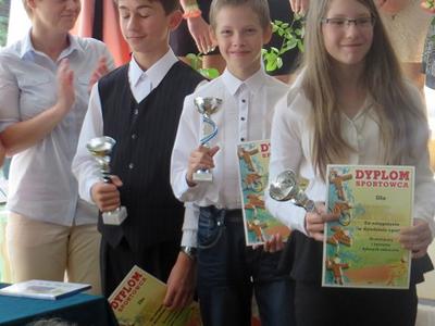 Trójka najlepszych sportowców SP2