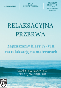W każdy trzeci czwartek miesiąca uczniowie mogą skorzystać z relaksacyjnych przerw [211x300]
