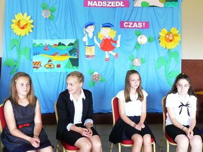 Tuż przed rozdaniem świadectw