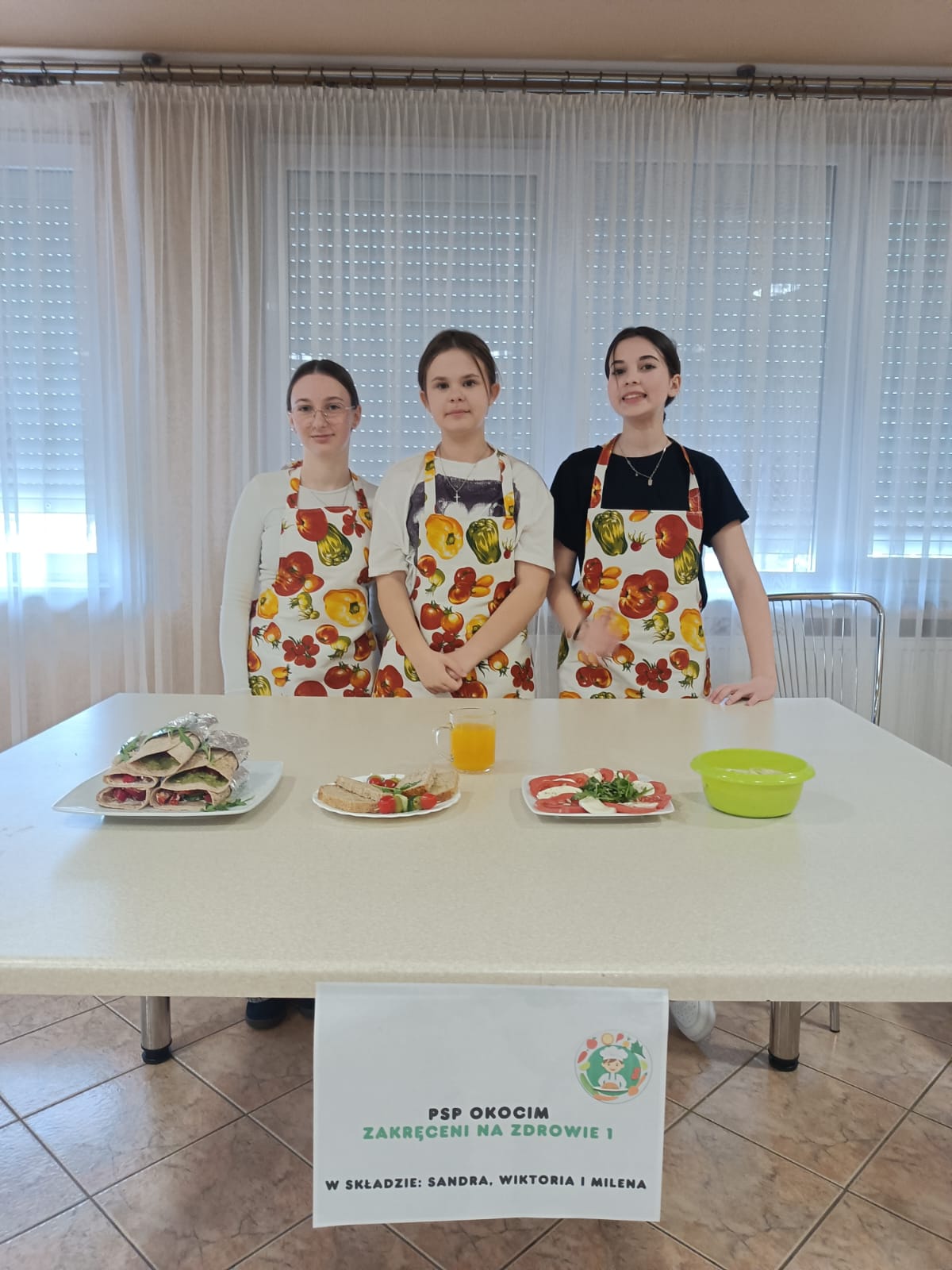 finał konkursu „Healthy Chef” zdjecie druzyny z PSP w Okocimiu