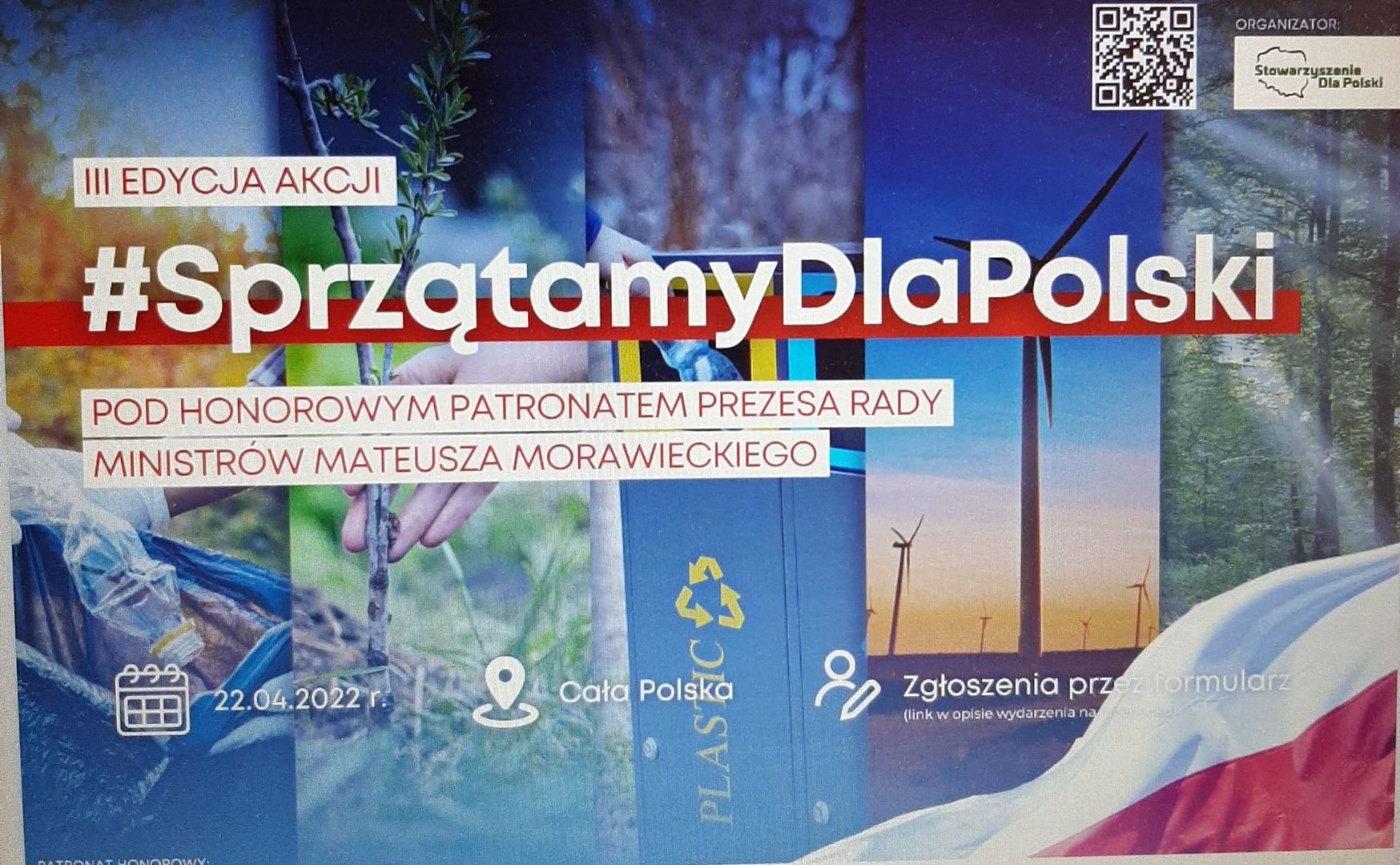 Szkoła Podstawowa im. Jana Brzechwy w Cyganach - Akcja "Sprzątamy dla Polski "