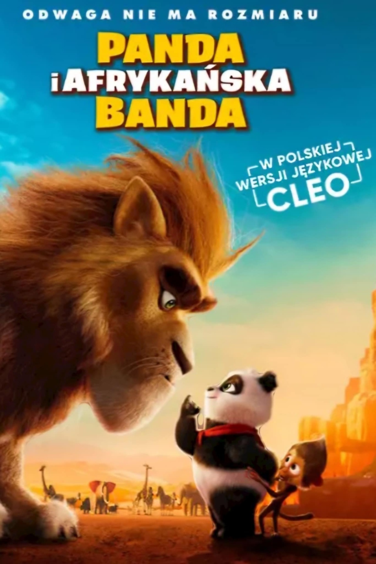 Plakat ,,Panda i Afrykańska Banda"