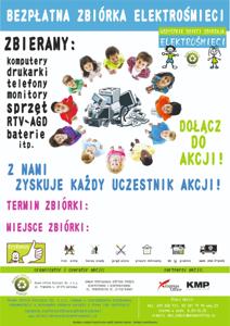plakat - zbiórka elektrośmieci