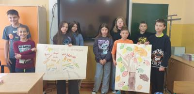 Na zdjęciu dwie zwycięskie drużyny w składzie: Kornel, Olivier, Maks, Luiza, Magda, Maja, Wojtek, Agata Mateusz.